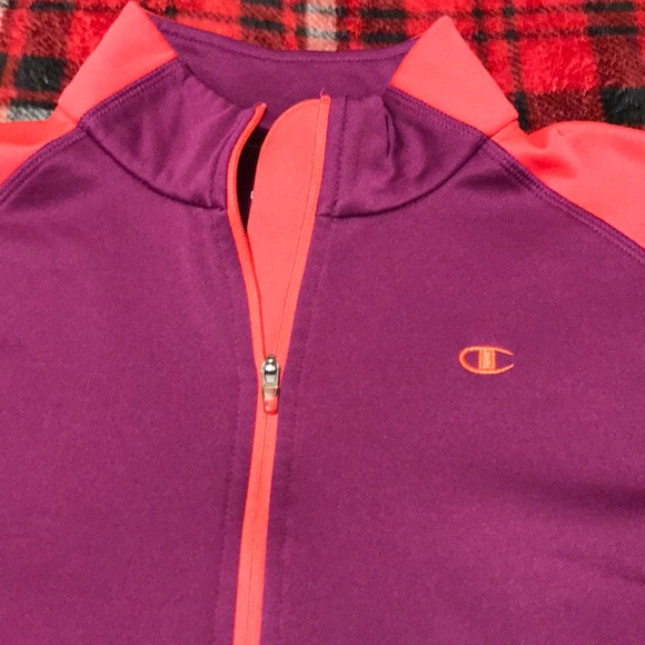 Champion women’s sweatshirt half zip, sz M - Picture 2 of 4
